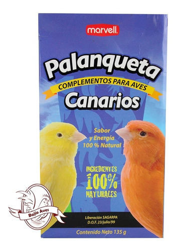 Alimento En Palanqueta Para Canarios 135 Grs