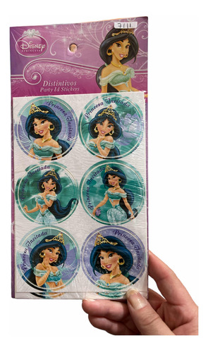 48 Distintivos Aladino Aladdin Jazmine Fiesta Calcomanias Gm