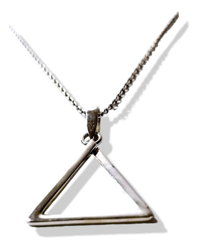 Collar Plata 925 Triángulo De  Vida Balance Energías.simbolo