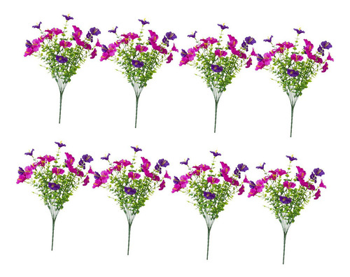 8 Piezas Flores Artificiales Flores Disposición Clima