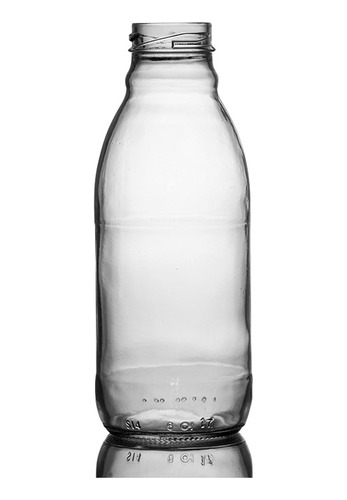 Botella De Vidrios Bebidas Con Tapa 400ml - 6 Unidades