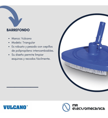 Imagen 7 de 10 de Kit Limpieza Vulcano Completo: Manguera + Barrefondo + Acc.