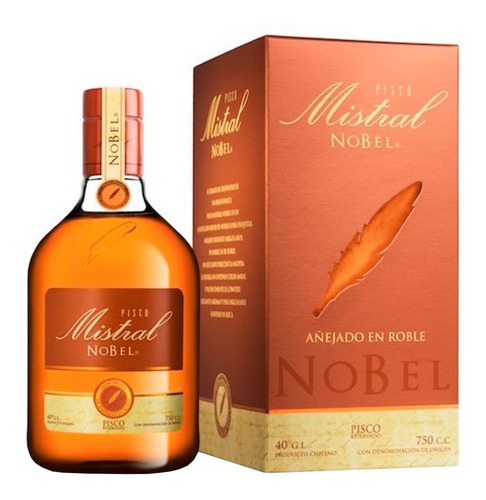 Pisco Mistral Nobel 40° 750cc