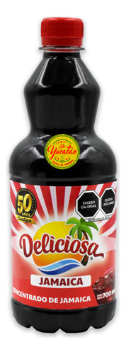 12 Concentrado De Jamaica Deliciosa De 700ml - Envio Gratis