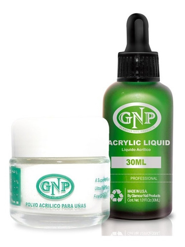 Polvo Acrilico 40gr Transp Y Liquido 30ml Gnp Y Dappen