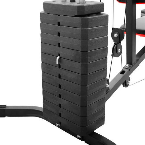 Gimnasio Multifuncional Maquina Multifuerza K6.io 2 Ejercici Color De La Estructura Negro Color Del Tapizado Negro