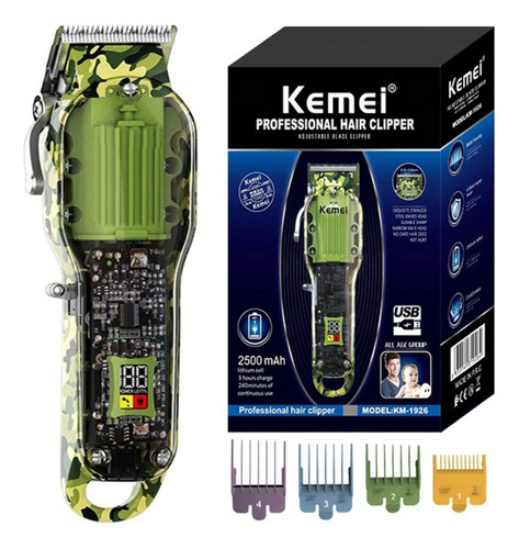 Kemei Km-1926 Máquina Para Cortar Cabello Profesional Clippe