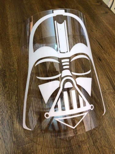 Careta Darth Vader/ Pvc Calibre 20/ Careta Transparente 