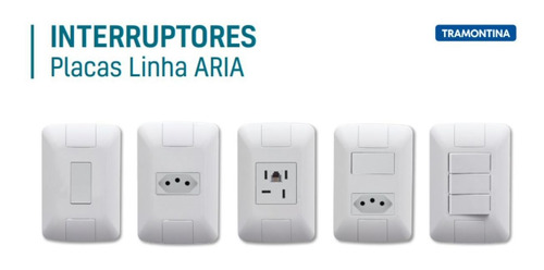 Tomada Padrão 4x2 20a Aria Tramontina Branco