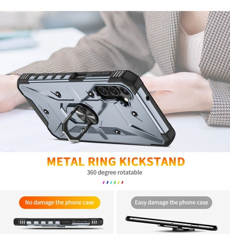 Capa Para Samsung Galaxy A15/a34, Com Anel Suporte