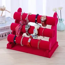 Comprar Exhibidores Porta Pulsera\u002Fporta Reloj Con 3 Niveles Plegable