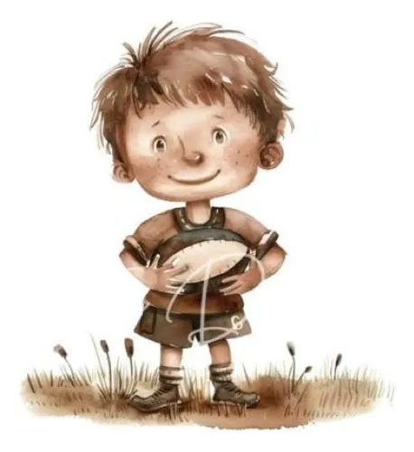 Imágenes Digitales Niños Jugando Al Rugby 99352046