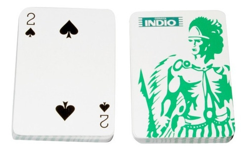 Baraja Poker Cerveza Indio. Caja Cartón Impresa