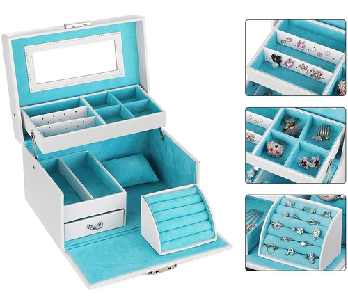 Caja De Joyería Songmics, Las Niñas Joyería Organizador, La