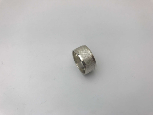 Anillos Cinta En Plata 925, Arenado. Ancho 1 Cm. Tuset.