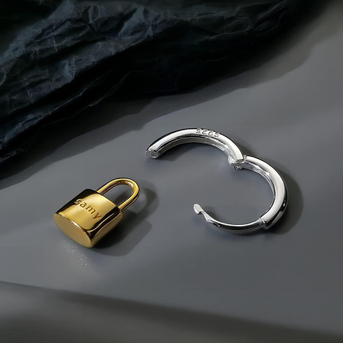 Pendiente De Aro Para Hombre Pendiente De Aro De Plata De De