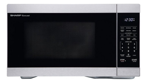 Sharp 1.1 Cu. Ft. Stainless Steel Countertop Microwave Oven 