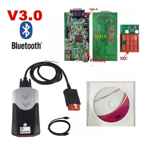 Scanner Automotivo Multimarca Delphi Cdp 2025 Com Ajuste Af