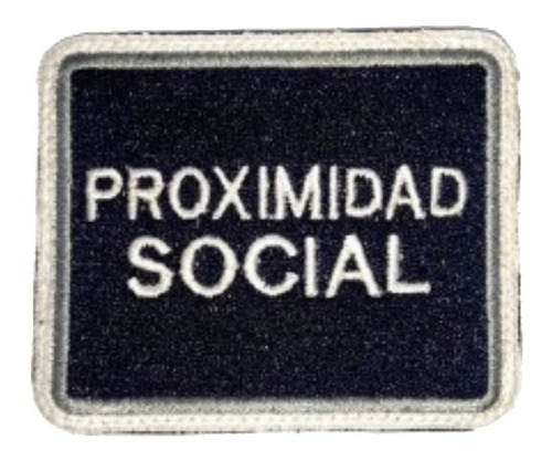 Parche Bordado Policia Proximidad Social