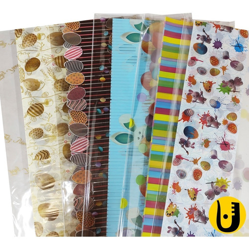 Imagem 2 de 4 de Kit 100 Sacos Para Cestas 45x59 + 50 Sacos Presente 35x59