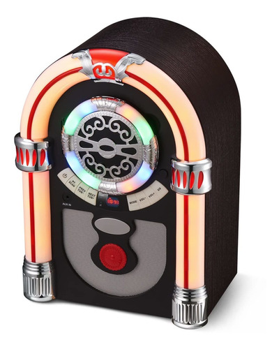 Ueme Jukebox Retro Mesa Bluetooth Radio Fm Puerto Luz
