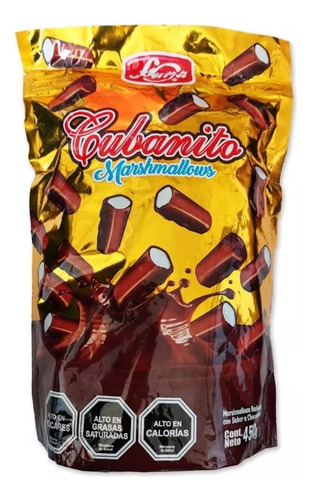 Cubanitos Marshmallow Cubiertos De Chocolate Bolsa 450gr