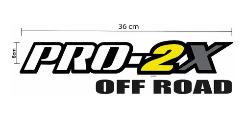 Sticker Pro-2x Off Road Frontier Costado Batea