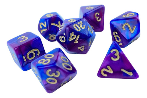 Juego De Mesa Familiar D10 D20 De Dados Acrílicos Novedosos