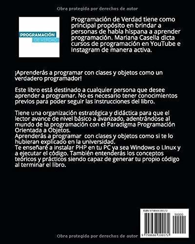 Programacion Orientada A Objetos Aprende Seguro, No, De Casella, Mariana. Editorial Independently Published En Español