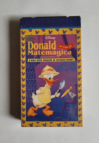 Donald No País Da Matemática - Fita Vhs (lacrado)