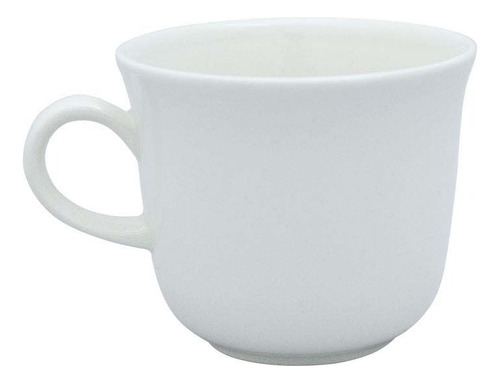 Taza Para Té 220 Ml 12 Pzas Loza Nevada Corona Color Blanco