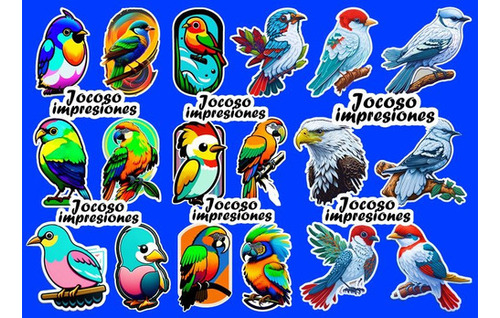 Stickers De Aves, Pajaros (resistentes Al Agua) Calcomania