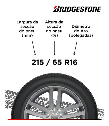 Kit de 4 pneus Bridgestone Dueler DUELER H/T 684 II 21,5 x 68,4 cm 102