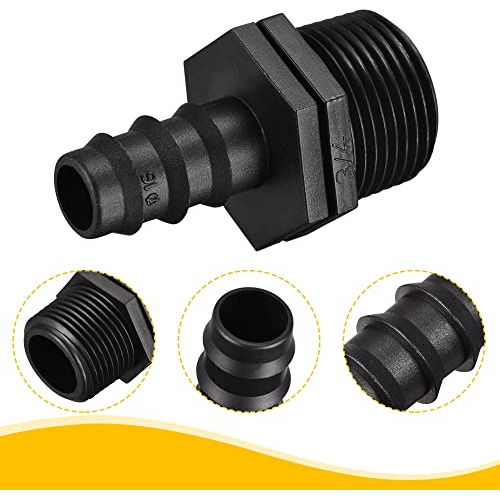 Conectores De Riego Por Goteo De 15.5 Mm Rosca Macho G3...