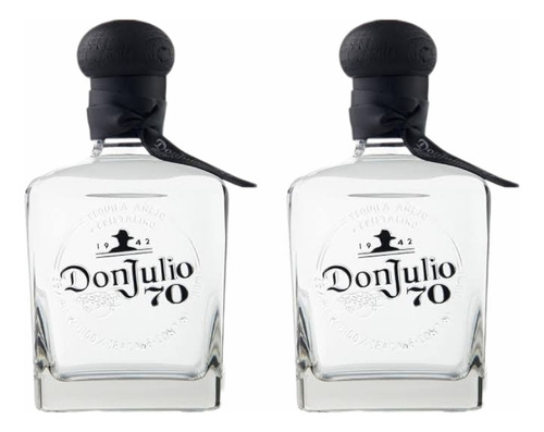 Pack De 2 Tequilas Don Julio 70 Añejo Cristalino De 700ml