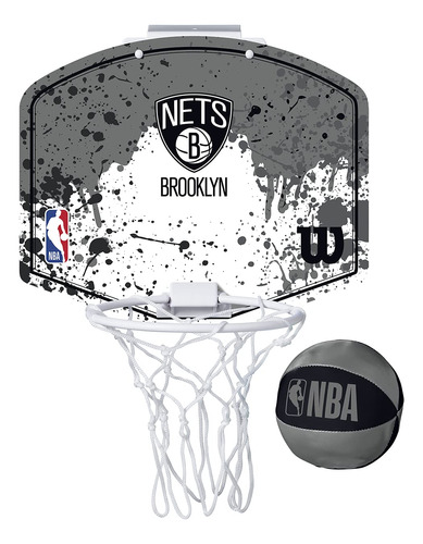 Wilson Nba Team Mini Aro De Baloncesto - Brooklyn Nets