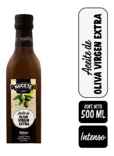 Aceite De Oliva Extra Virgen Intenso Nucete Botella 500 Ml