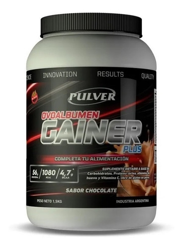 Gainer Plus Pulver 1,5kg Apto Celiacos. Ovoalbumen. 