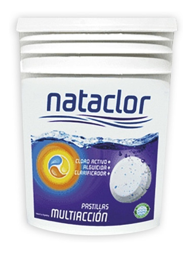 Cloro Pastillas Multiaccion 200 Grs X 10 Kg Nataclor C502c