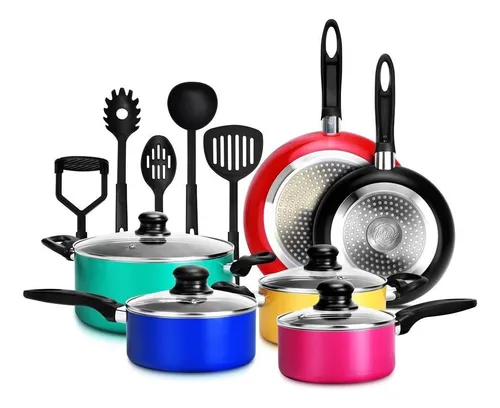 Juego De Ollas Resistente 15 Piezas Nutrichef Nccwcor15