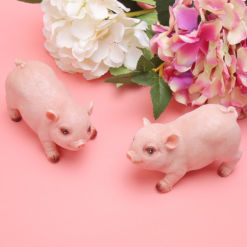 Minifiguritas De Cerdo Para Decoración De Jardín