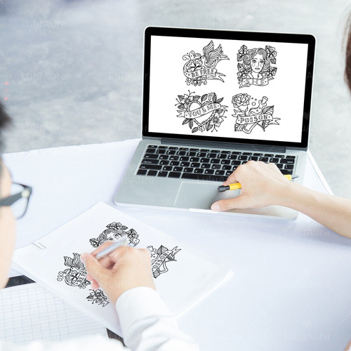 Impresora Térmica Stencil Para Tatuaje Bluetooth+10pzs Papel