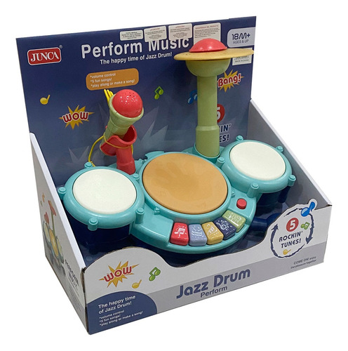 Batería Musical De Bebe - Jazz Drum - Vamosajugar 