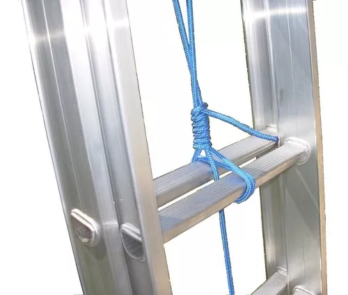 Escalera Aluminio Reforzada Extensible 20 escalones Altura 5.10 mts