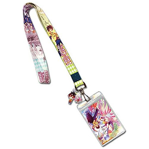 Lanyard De No Game No Life Sora & Shiro, Color Rosa, Re...