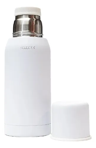 comprar Termo 750ml Acero Inoxidable Doble Pared Aqua Color Blanco