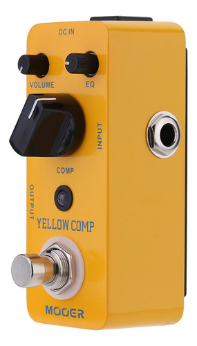 Pedal De Efectos Para Compresor Óptico True Yellow Mooer Eff