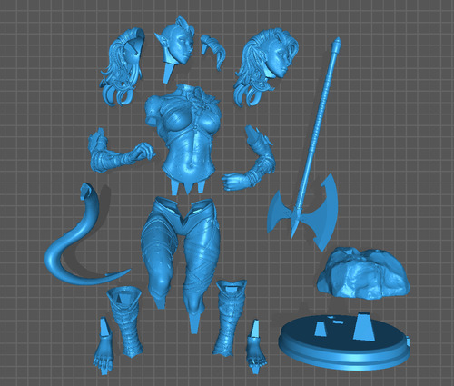 Baldurs Gate Karlach D3d Archivo Para Impresión 3d