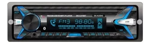 Radio De Auto Con Frente Desmontable Am Fm Bluetooth Usb Sd