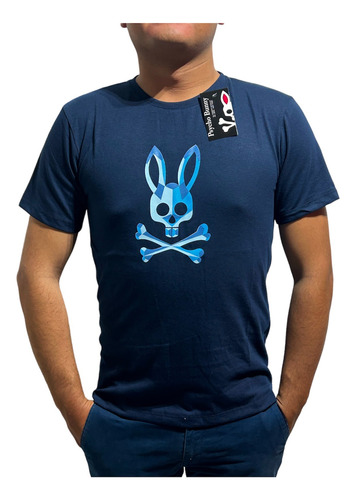 Paquete 3 Playeras Psycho 019 Bunny Moda Caballero 